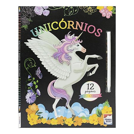LIVRO RASPAR E COLORIR UNICORNIOS