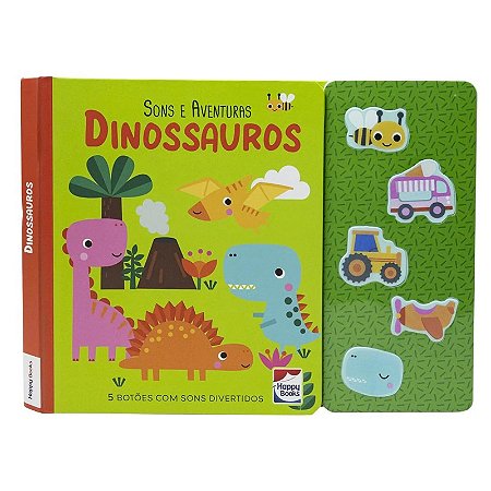 LIVRO SONS E AVENTURAS DINOSSAUROS