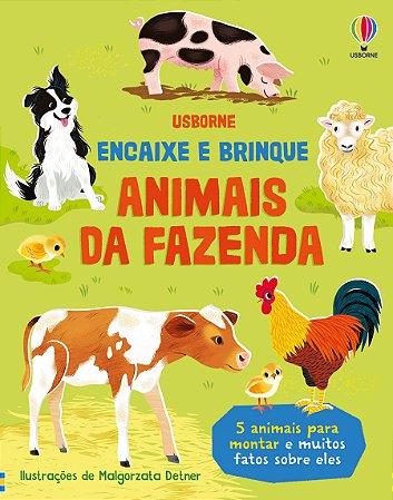 LIVRO ANIMAIS DA FAZENDA ENCAIXE E BRINQUE