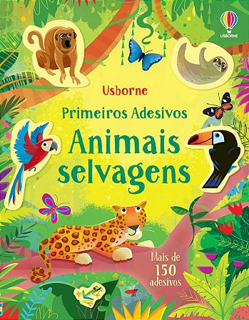 LIVRO ANIMAIS SELVAGENS PRIMEIROS ADESIVOS