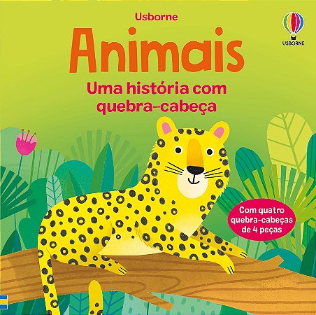 LIVRO ANIMAIS UMA HISTORIA COM QUEBRACABECA
