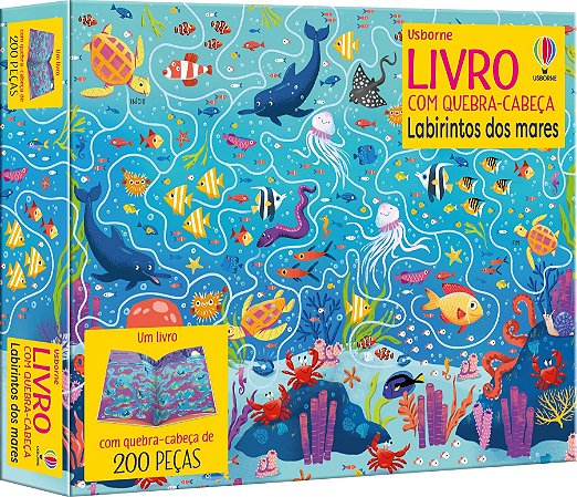 LIVRO LABIRINTOS DOS MARES LIVRO COM QUEBRACABECA