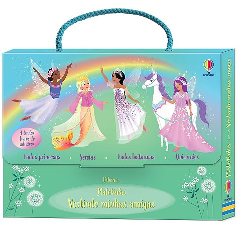LIVRO MALETINHA VESTINDO MINHAS AMIGAS  VERDE