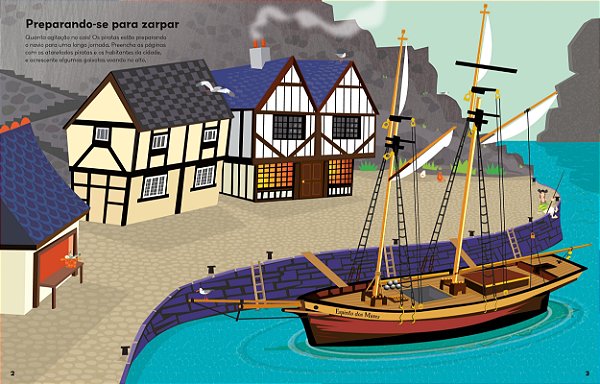 LIVRO OS PIRATAS LIVRO DE ADESIVOS