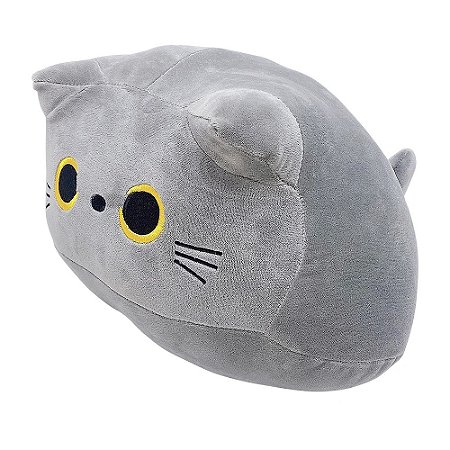 BRINQUEDO GATO DE TECIDO FOFUCHO: CINZA