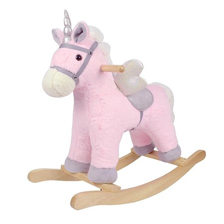 UNICORNIO DE BALANCO REVESTIDO TECIDO