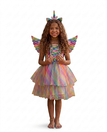 FANTASIA UNICORNIO LANTEJOULA COLORIDA 3PCS