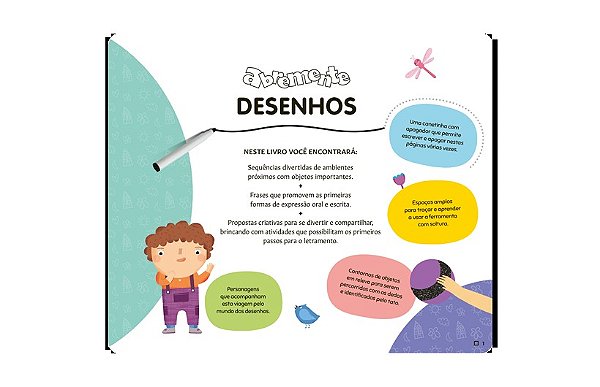 LIVRO ABREMENTE ESCREVER E APAGAR DESENHOS