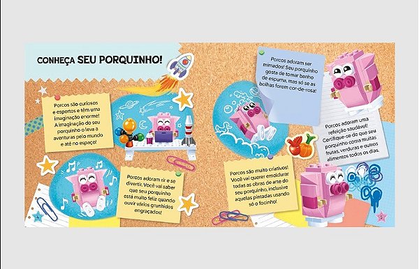 LIVRO LEGO BOOKS PETS DE MESA PORCO