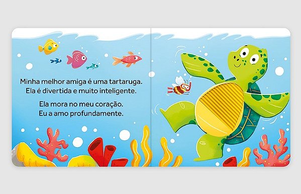 LIVRO TOQUE E SINTA MINHA MELHOR AMIGA E UMA TARTARUGA