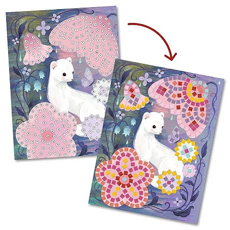 COLAGEM COM MOSAICOS BOSQUE