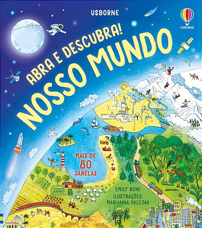 LIVRO NOSSO MUNDO ABRA E DESCUBRA