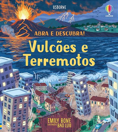 LIVRO VULCOES E TERREMOTOS ABRA E DESCUBRA