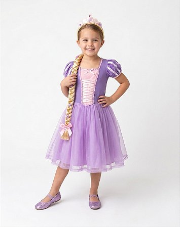 VESTIDO RAPUNZEL FESTA TAM G