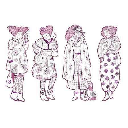 SILHUETAS ROSEMARY E AMIGAS