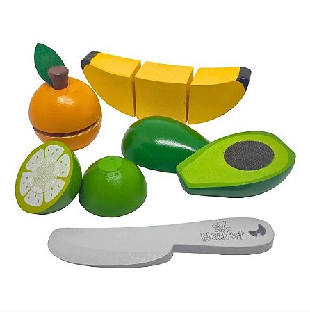 KIT FRUTAS C CORTE ABACATE BANANA LARANJA LIMAO
