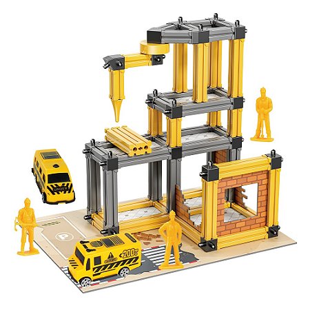 JOGO MONTE E BRINQUE 3D ESTACAO CONSTRUCAO