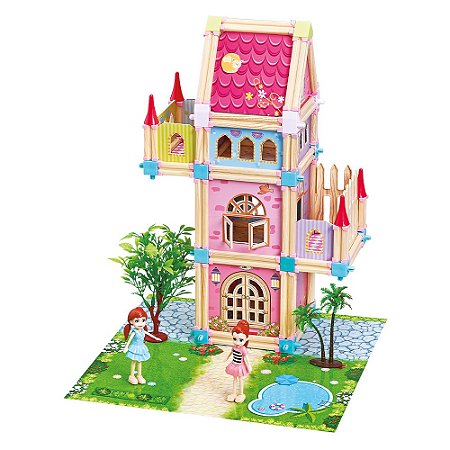 JOGO MONTE E BRINQUE 3D CASINHA