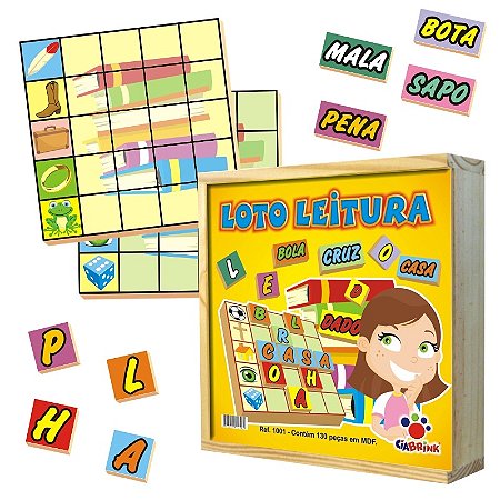 JOGO LOTO LEITURA CX MAD