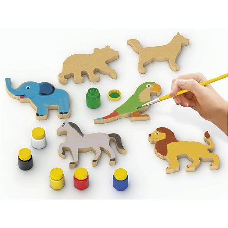 KIT COLORIR E BRINCAR ANIMAIS