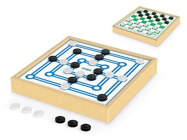 JOGO DE DAMAS E TRILHA