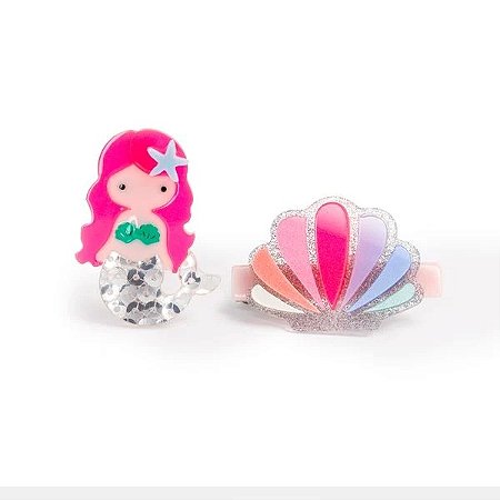 PRESILHA BICO DE PATO SEREIA NEON PINK