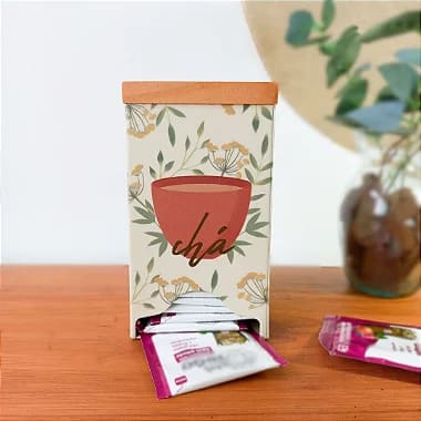 Porta Chá vertical Off White