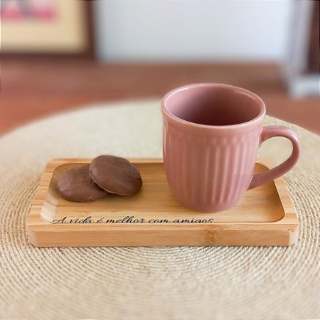 Bandeja mensageira com Caneca Amigos