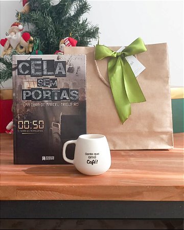 Kit hora da leitura vol 2 - Livro capa dura com caneca café