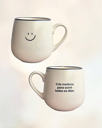 Caneca Cerâmica Chá Motivos para Sorrir