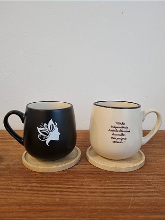 Caneca Xícara Cerâmica Café Chá Mulher Empoderada