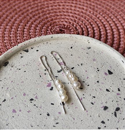 Brinco Slim Pérolas