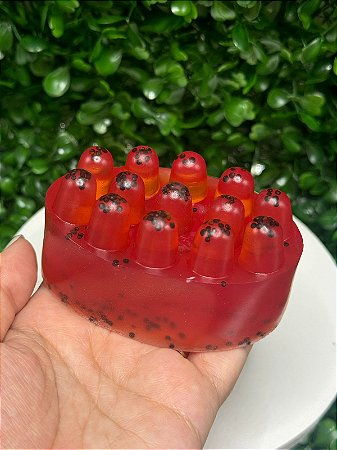 Sabonete Massageador Morango