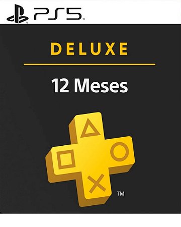 PlayStation Plus Deluxe 12 Meses PS5 - Mídia Digital ( Leia a Descrição )