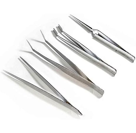 Kit 4 Pinças Em Aço Ferramenta para Artesanato - Western
