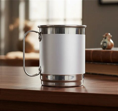 Caneca 500ml Em Alumínio P/ Sublimação Kit 40 Unid