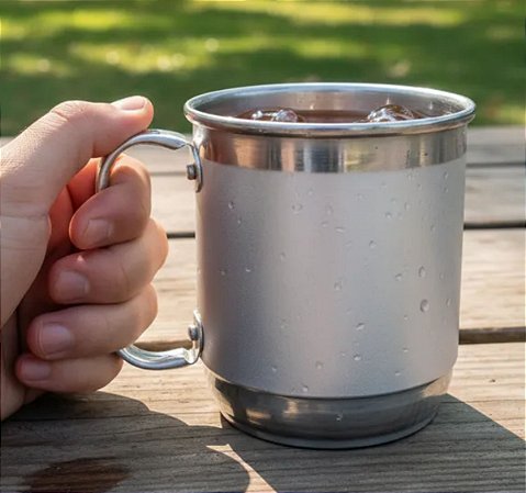 Caneca Alumínio 400ml P/ Sublimação em prensa tradicional 11oz - Kit 40 Canecas