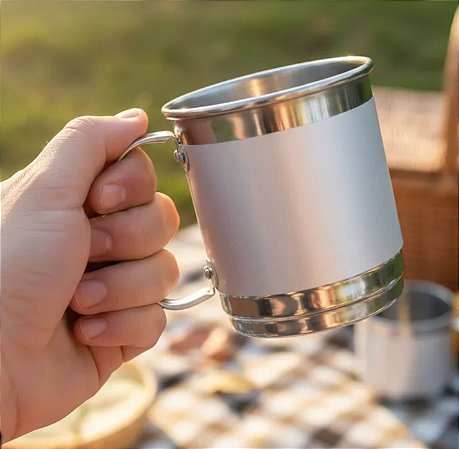 Caneca De Alumínio 450ml P/ Sublimação - Kit 10un