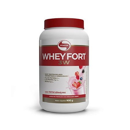 Whey Fort 3W (900g) Frutas Vermelhas
