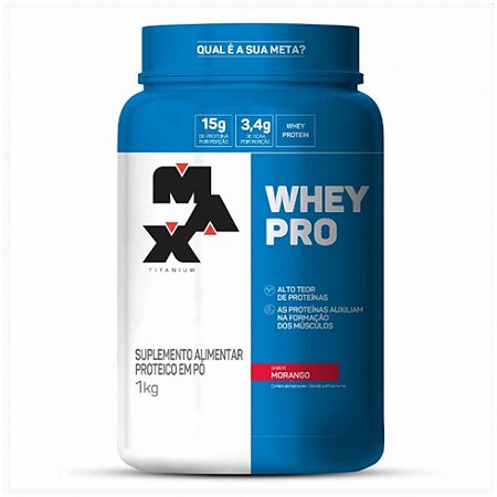 Whey Pro Pote (1kg) Max Titanium