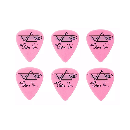 Palhetas Ibanez Steve Vai 1,0mm 6un Heavy b1000svmp Rosa