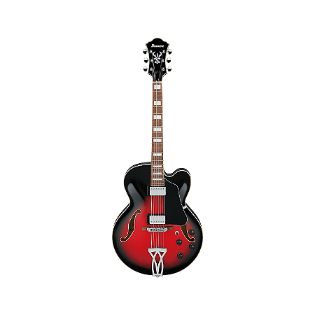 Guitarra Semi Acústica Ibanez Af75 Transparent Red Burst