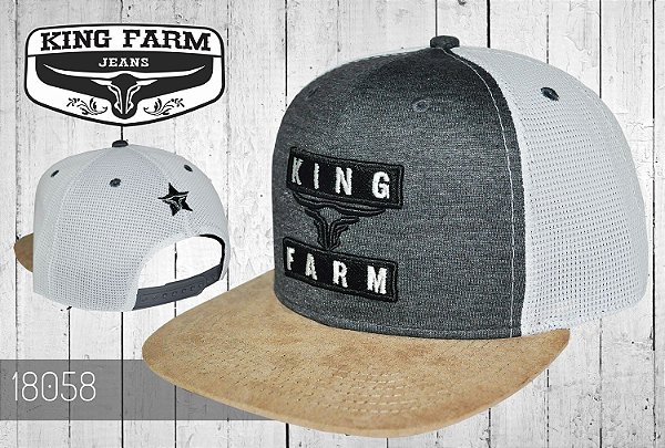 Boné Aba Reta King Farm AB18058 - King Farm - Melhores preços e variedade  em Calças e Bonés King Farm