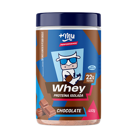 Whey Isolado +Mu Performance - Chocolate - Pote 450g