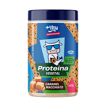 Proteína Vegetal +Mu Performance - Caramel Macchiato - Pote 450g