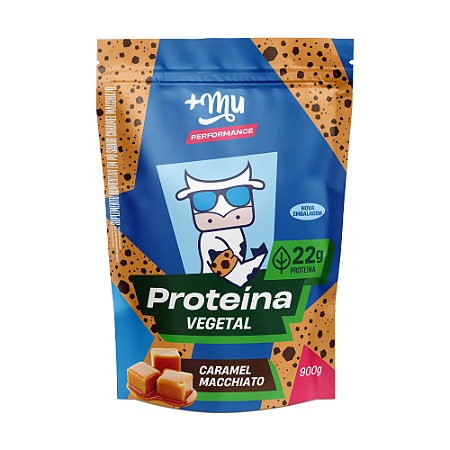 Proteína Vegetal +Mu Performance - Caramel Machiatto - Refil 900g