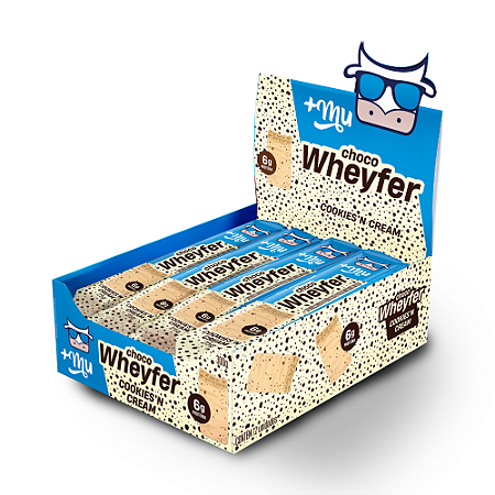 Chocowheyfer +Mu - Cookies'n Cream - Caixa 12 Unidades - 300g
