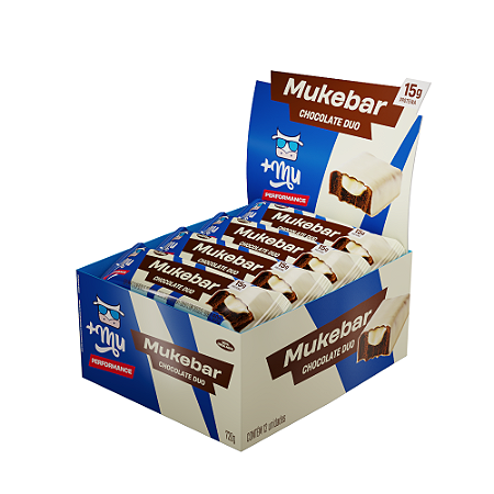 Mukebar +Mu Performance - Chocolate Duo - Caixa 12 unidades - 720g