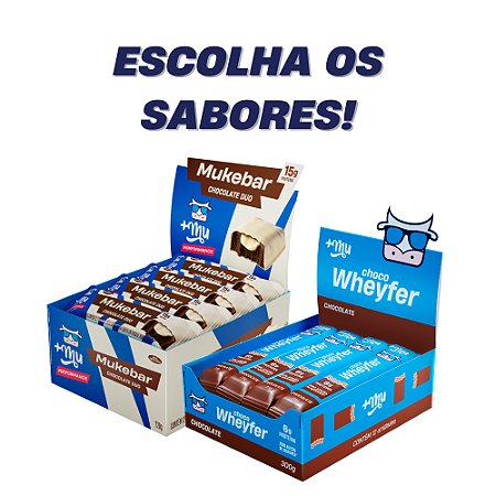 COMBO MUKEBAR + CHOCOWHEYFER (ESCOLHA OS SABORES)