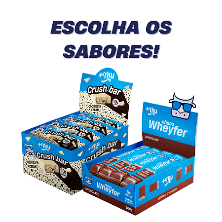 COMBO CRUSHBAR + CHOCOWHEYFER (ESCOLHA OS SABORES)